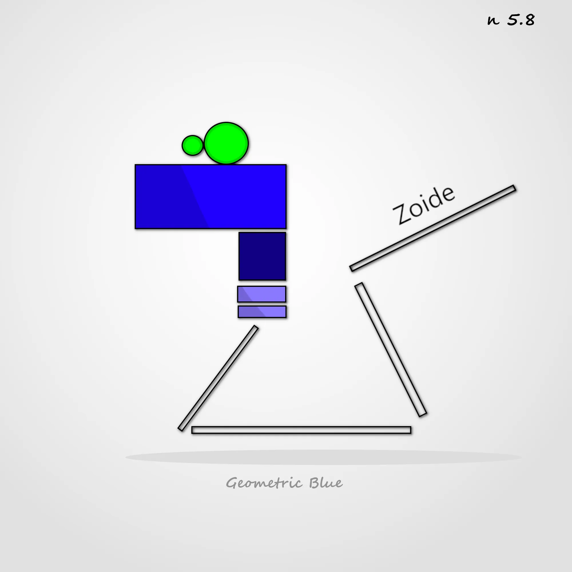 Zoide Geometric Blue