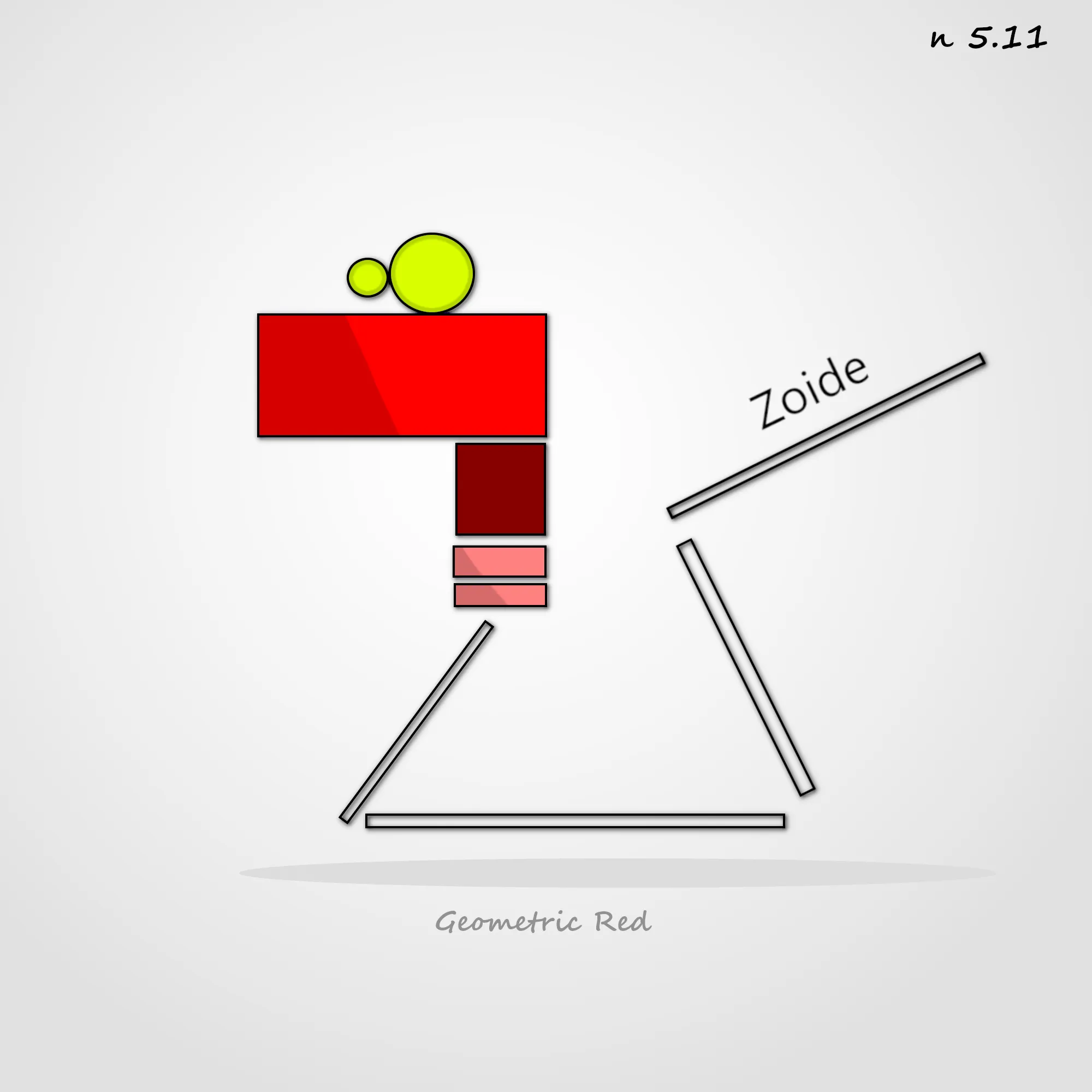 Zoide Geometric Red